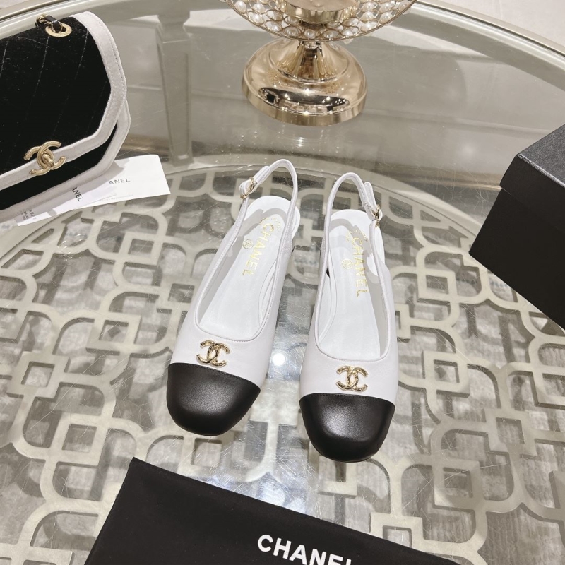 Ch*el leather shoes
